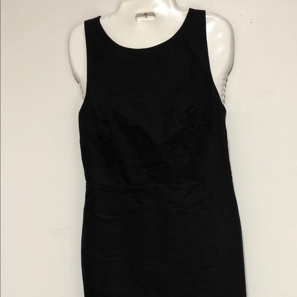 NWT-Talbots Little Black Crisscross Back Dress 6P - Picture 2 of 8